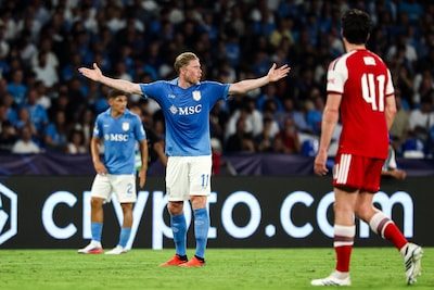 De Bruyne en Napoli kraken pas laat tegen Arsenal, Rode Duivel toont wel dat vuur nog lang niet is gedoofd