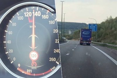 KIJK. Vrachtwagen scheurt aan bijna 140 km/u over snelweg richting Luik