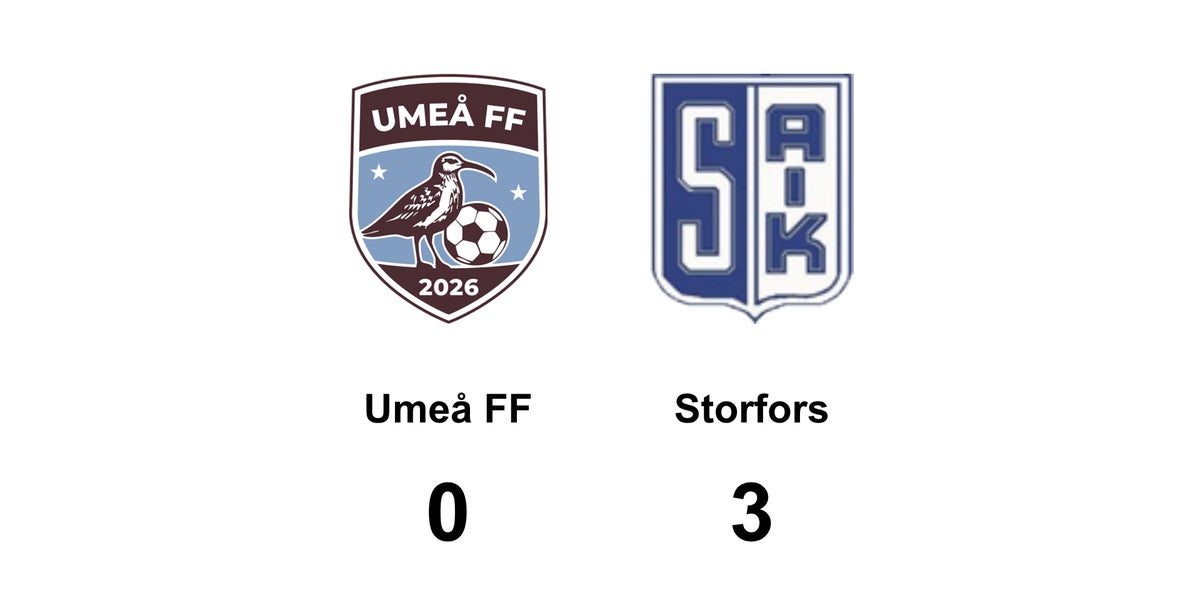 Storfors AIK vann mot Umeå FF