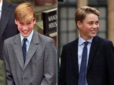 Prins George en William geven een knipoog naar 31 jaar geleden bij eerste schooldag op Eton College