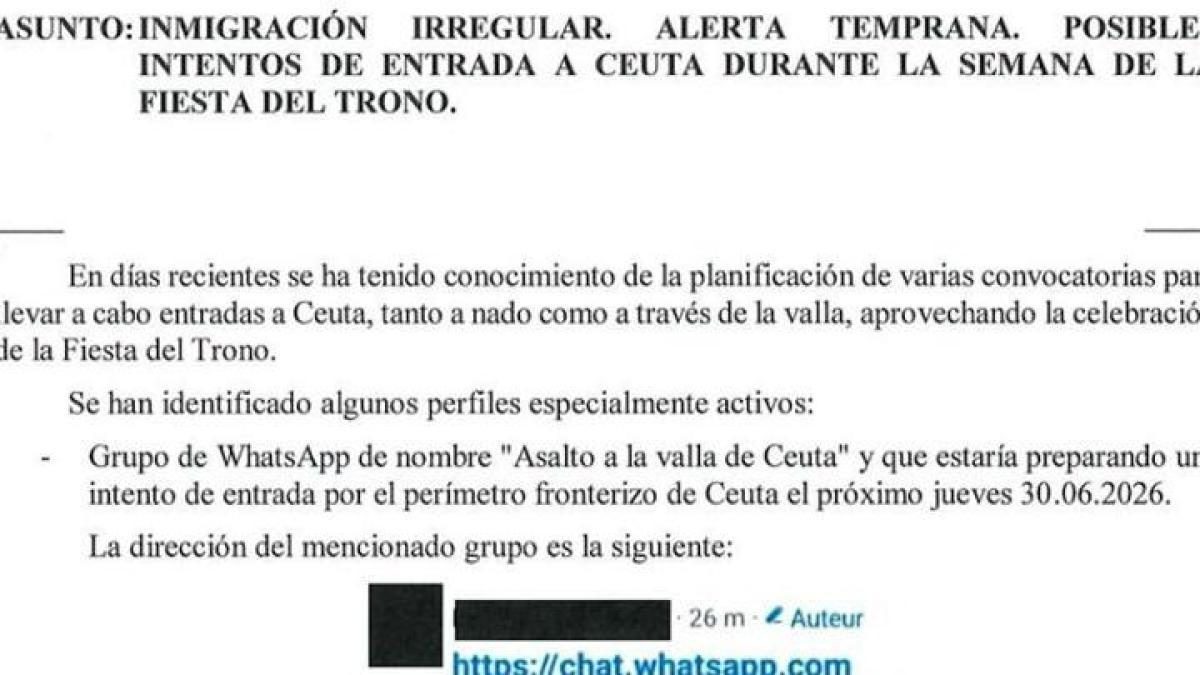 El CNI avisó de “llamamientos” masivos en redes para cruzar a Ceuta, pero sin calibrar la gravedad