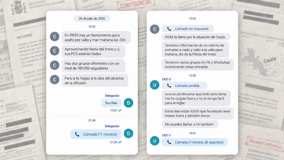 El CNI alertó al Gobierno y Rabat el 29 de julio de llamamientos en redes sociales para un "asalto por valla y mar" de…