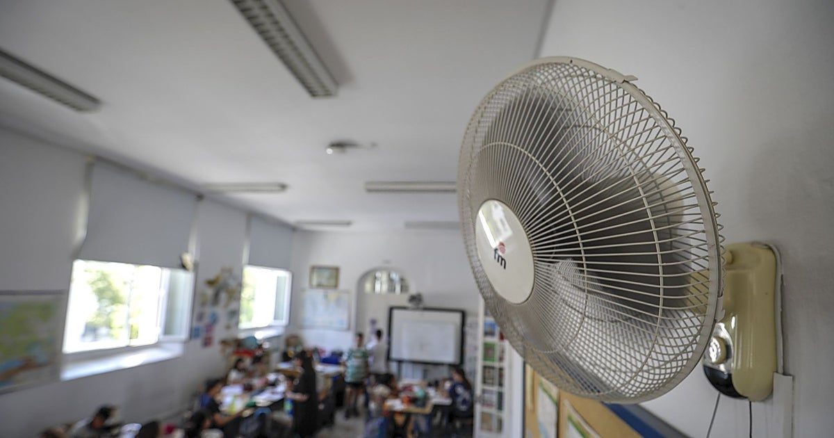 Radiografía climática de las aulas de Madrid: el 78% de los colegios no tiene aire acondicionado