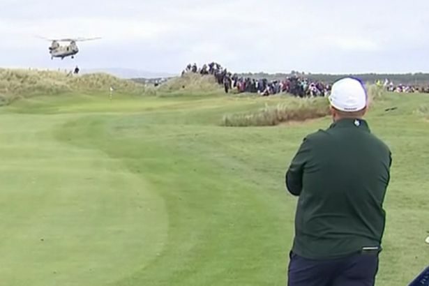 Irish Open halted as golfers forced to wait for Donald Trump's helicopters to land