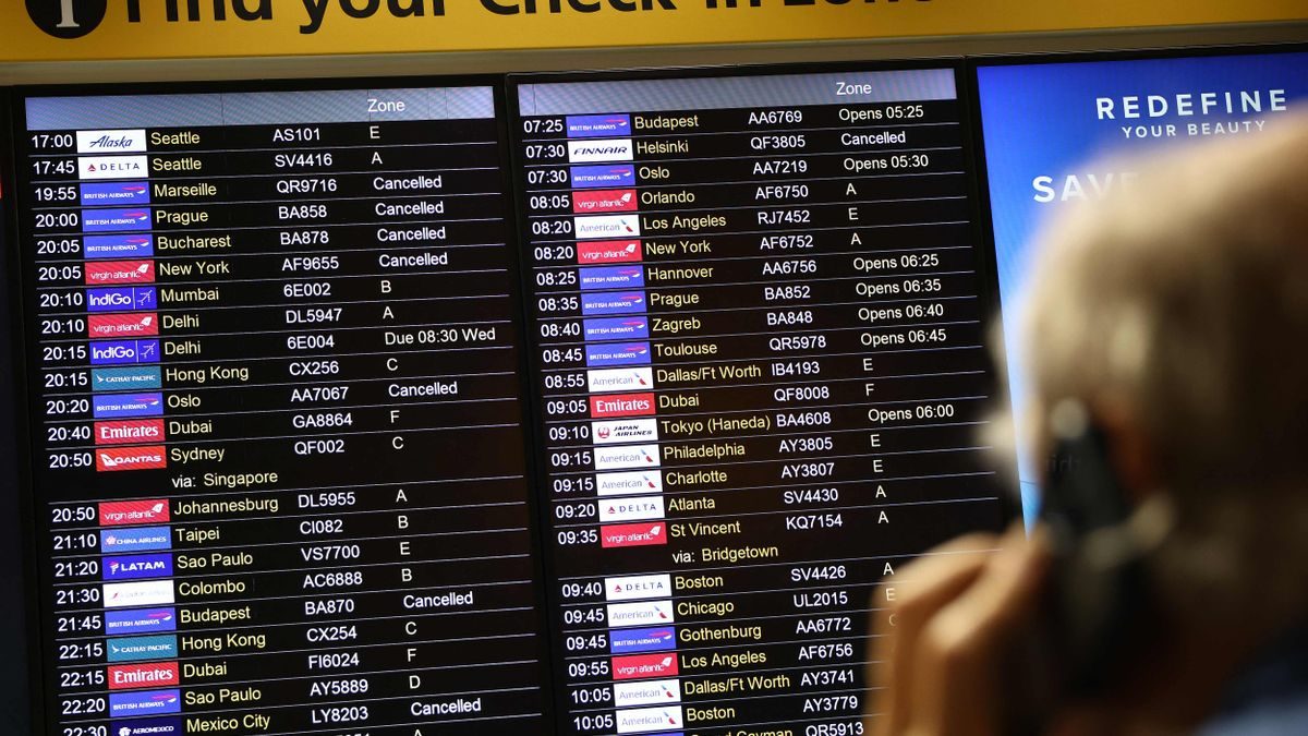 Großbritannien: Mehr als 1000 Flugausfälle nach Störung der Flugsicherung