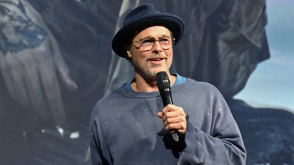 Brad Pitt Hits the Stage to Promote His New Movie ‘Heart of the Beast’ at L.A. Screening