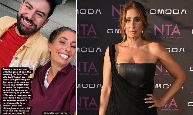 Stacey Solomon says 'we don't take it for granted' as she returns to filming BBC show after triple loss at NTAs - a yea…