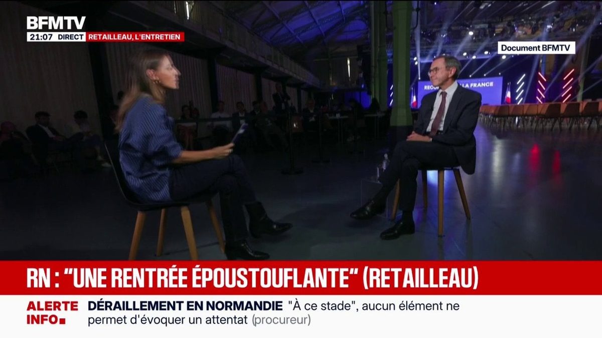 Présidentielle: "Il faut oublier Jordan Bardella, la patronne c'est Marine Le Pen", déclare Bruno Retailleau, candidat…