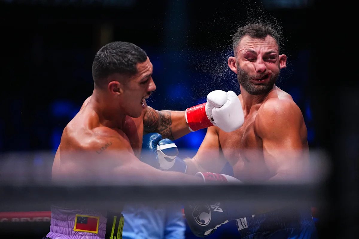 Jai Opetaia delivers brutal standing knockout over Noel Mikaelyan, sets up future fight against David Benavidez
