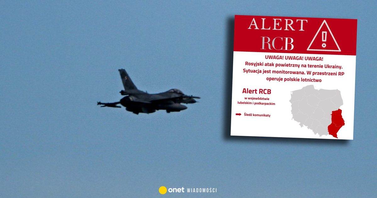 Kolejny alert RCB na wschodzie Polski. "Operuje lotnictwo"