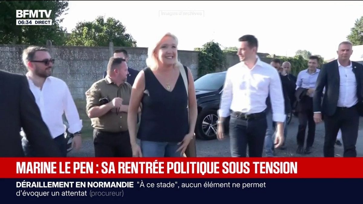 Présidentielle: la rentrée politique sous tension de Marine Le Pen à Hénin-Beaumont