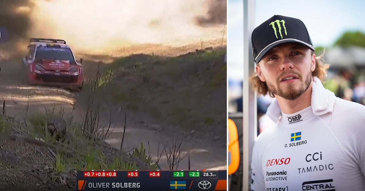 Oliver Solberg drygar ut ledning i Chiles VM-rally
