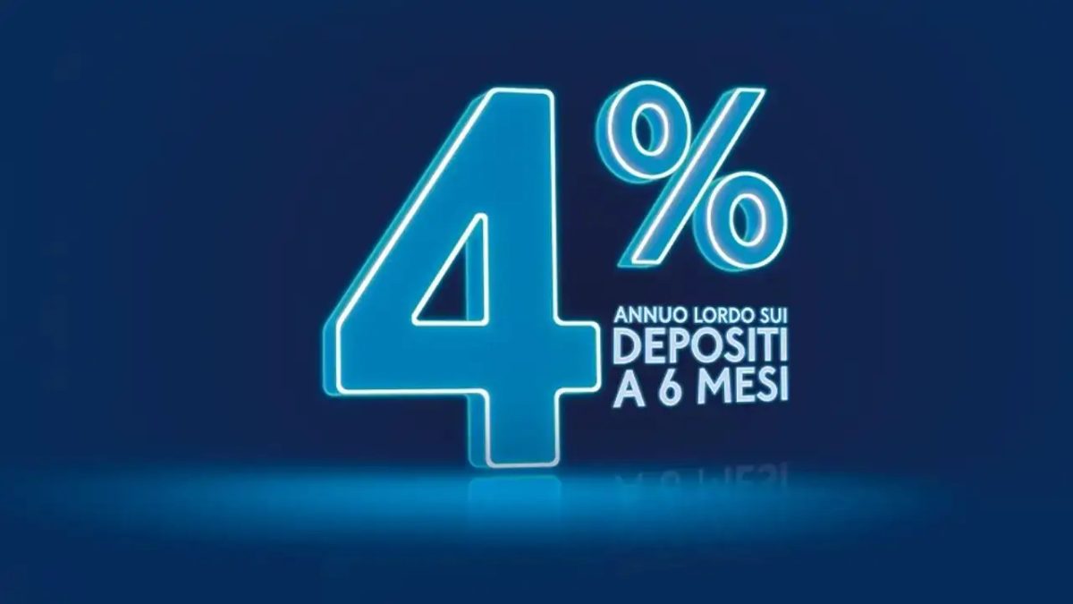 Banca Mediolanum offre il 4% di remunerazione su depositi vincolati a 6 mesi
