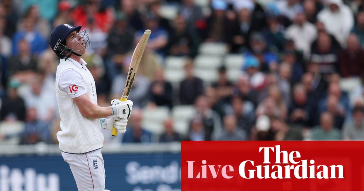 England v Pakistan: third men’s cricket Test, day two – live