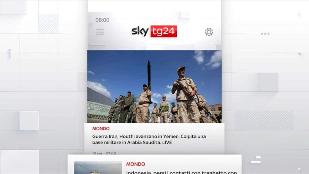 I titoli di Sky TG24 del 13 settembre: edizione delle 8