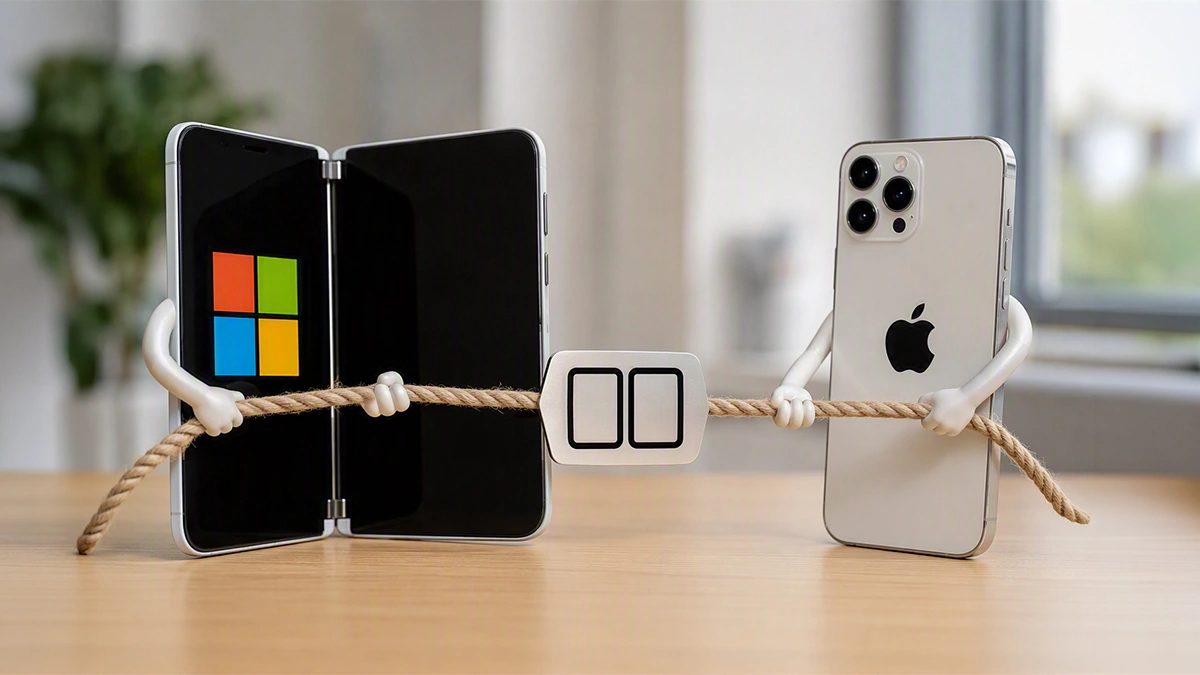 Apple okradł Microsoft z Duo. Ale prawda jest jeszcze boleśniejsza