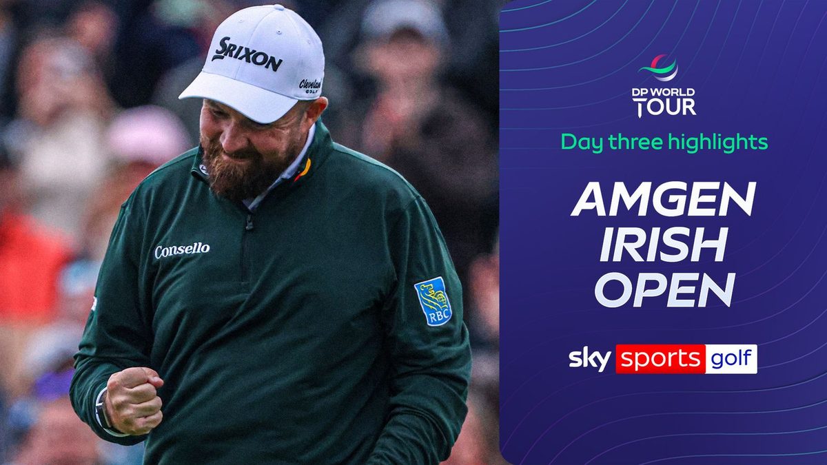 Highlights: Lowry retains Irish Open lead as President Trump watches on