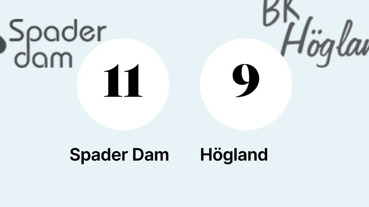 Seger för Spader Dam mot favoritmotståndet