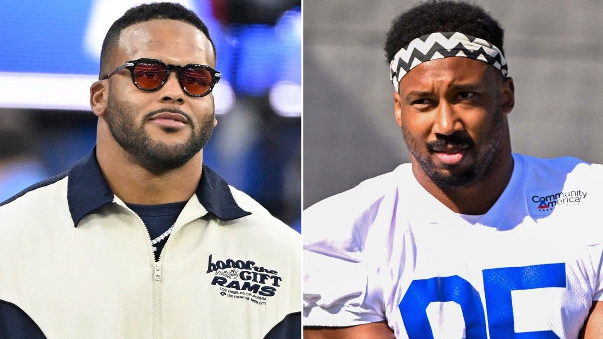 Shawne Merriman says Rams' Aaron Donald-Myles Garrett combo is 'insane' for NFL offenses: 'Pick your poison'