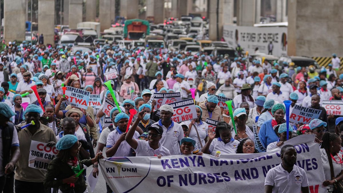 Kenya's nurses end six-week strike after signing deal with government