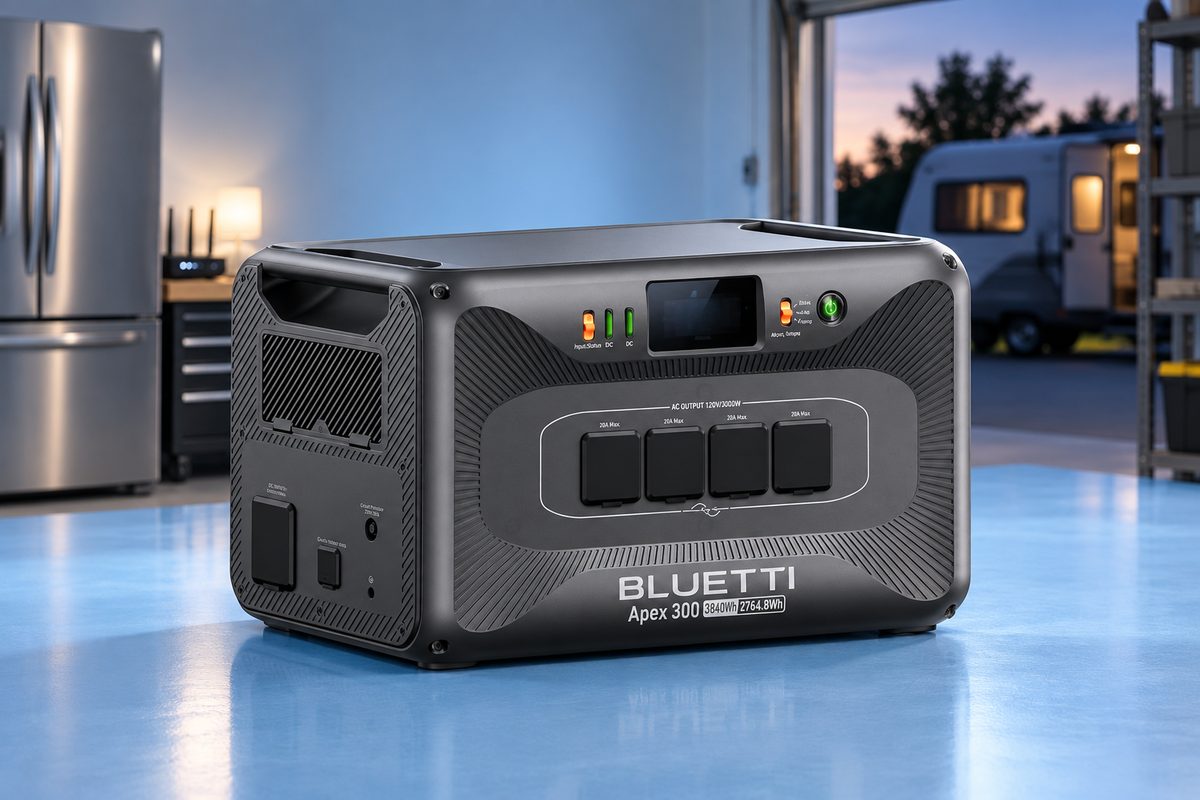 BLUETTI Apex 300 a 1.999€, 3.840 W per non fermarsi nei blackout
