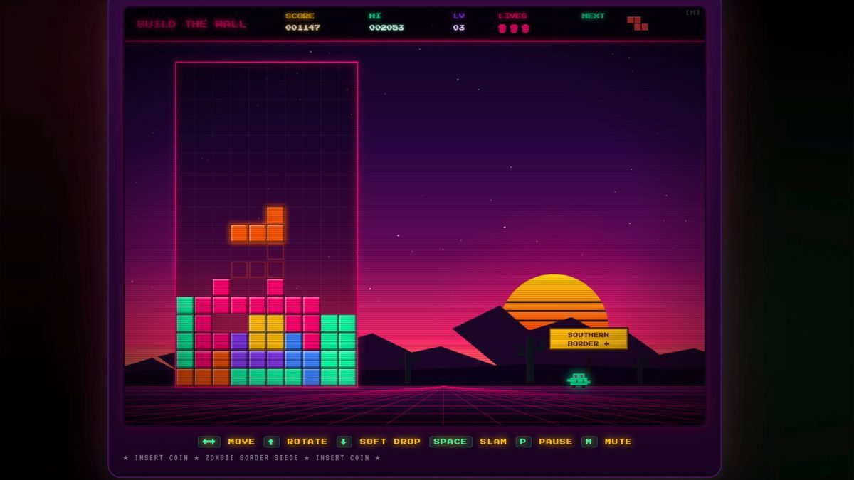Donald Trump: Weißes Haus entfernt Mauerspiel nach Beschwerde von »Tetris«-Firma