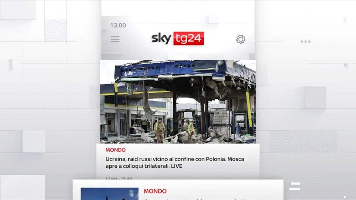 I titoli di Sky TG24 del 13 settembre, edizione delle 13