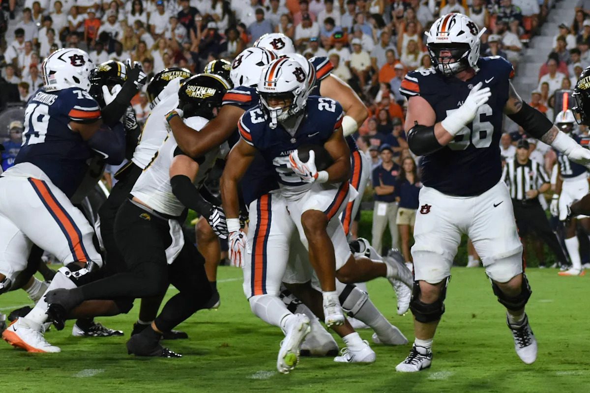 Byrum Brown shines in home opener, leading Auburn to a 43-8 victory over Southern Miss