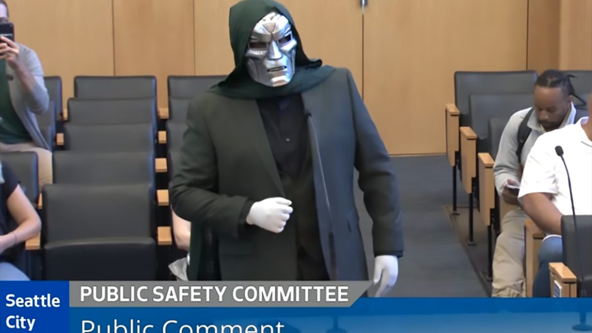 Doctor Doom Shows Up to Support Seattle’s Surveillance Network