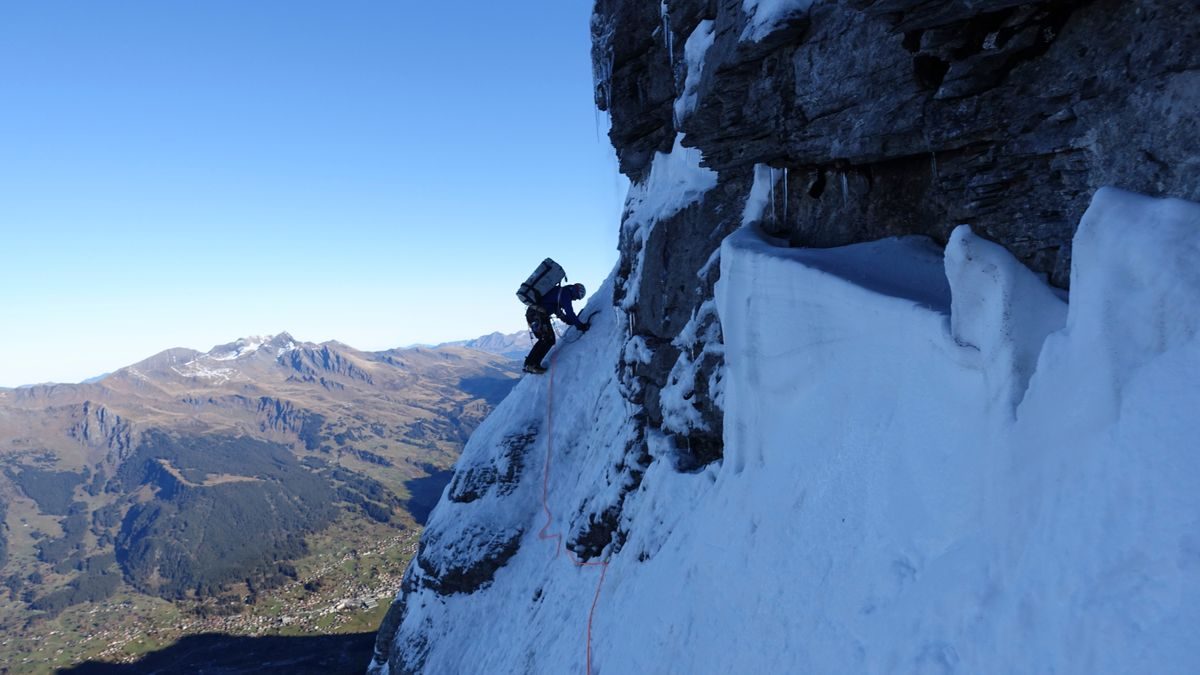 Eiger-Nordwand in den Alpen: Extremkletterer suchen neue Route im Schatten der Wand