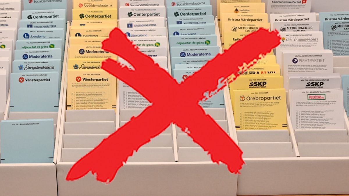 SD-sedlar saknas i vallokal: ”Kanske inte hunnit”