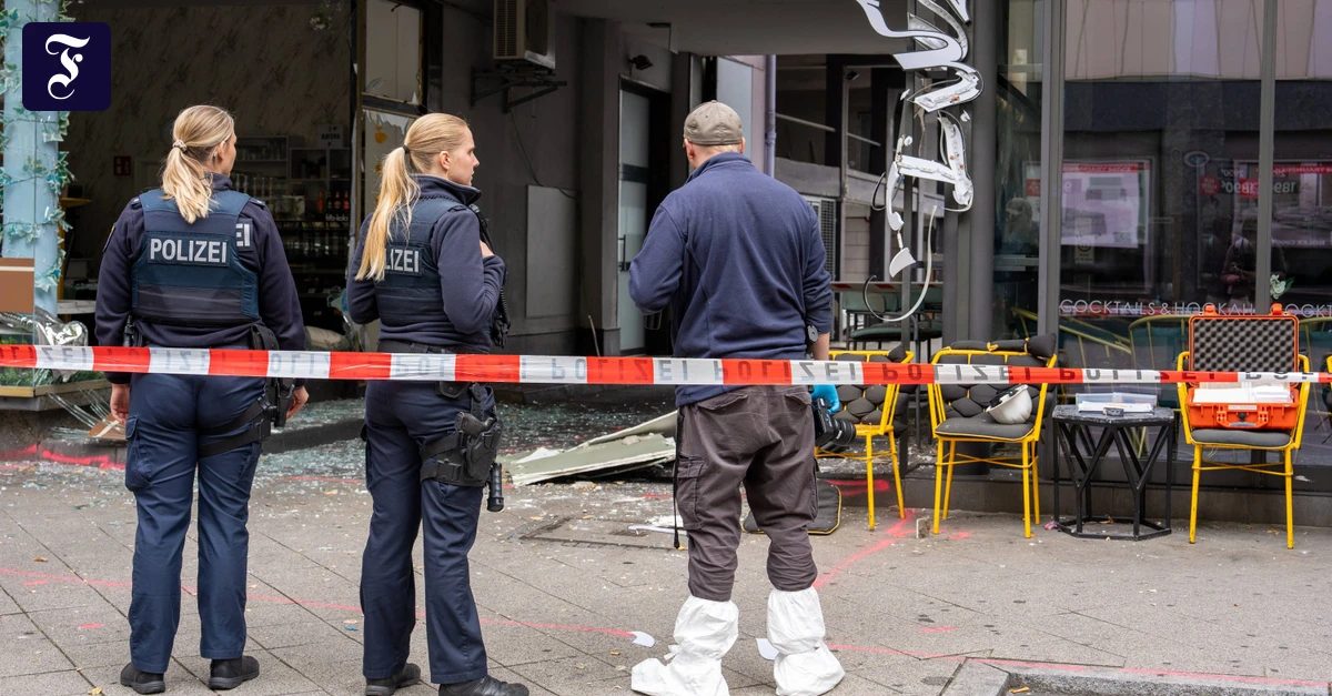 Fast zur gleichen Zeit: Explosionen vor Bar in Offenbach und Kiosk in Frankfurt