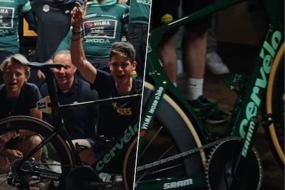 Un vélo vert et de grandes ambitions: Wout van Aert veut boucler la Vuelta en beauté