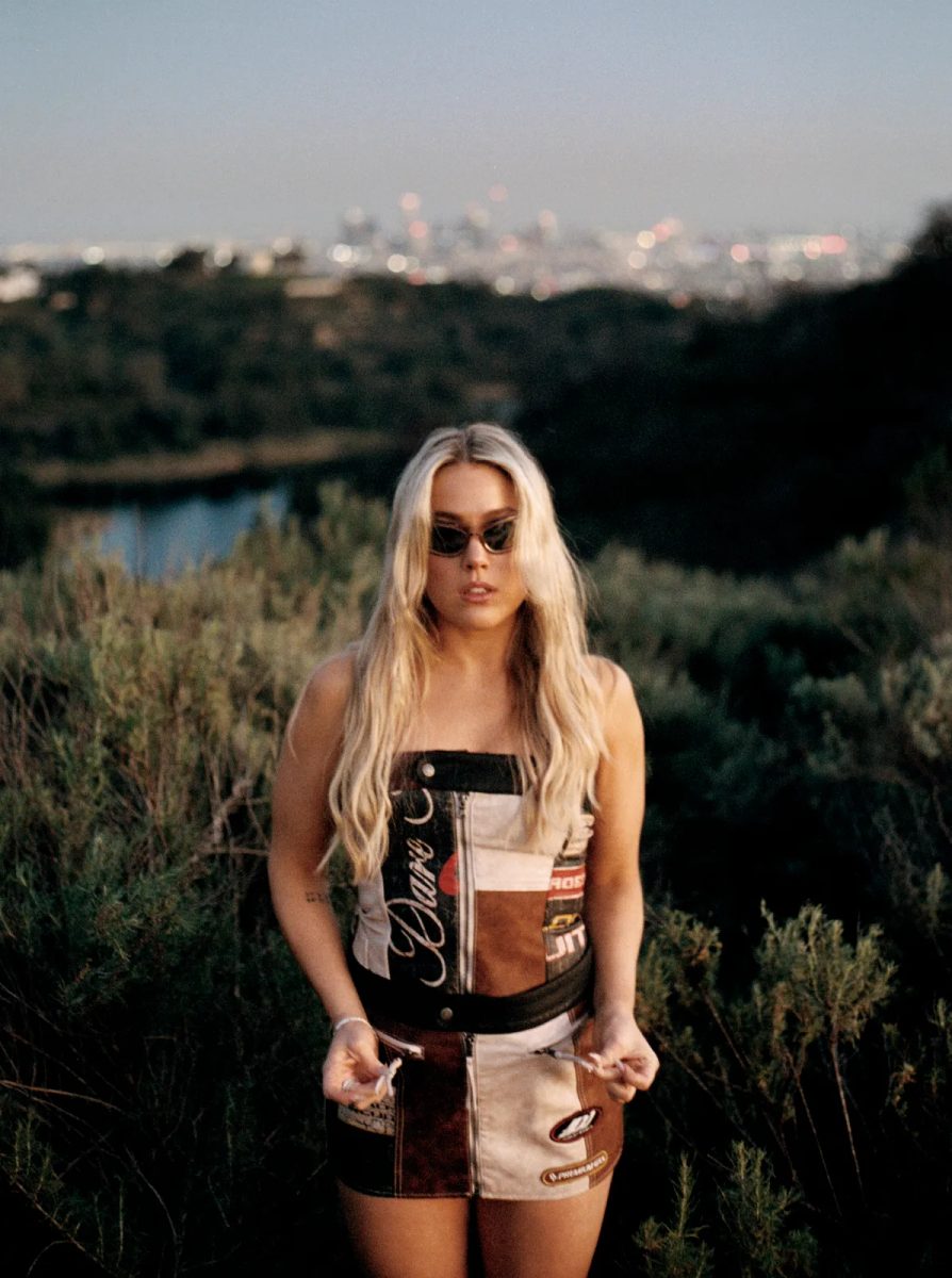 Julie Bergan photographed on 35mm in the Hollywood Hills.