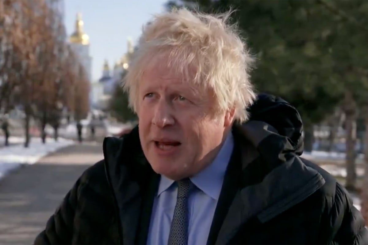 Boris Johnson hits out at Putin after Russian drone struck train just minutes behind his