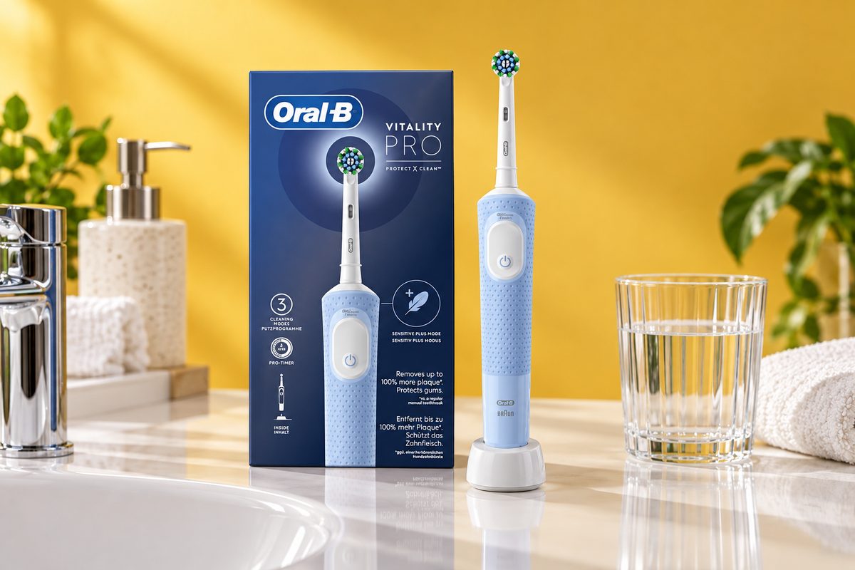Oral-B Vitality Pro a soli 23,53€, tre modalità per lavarsi meglio i denti