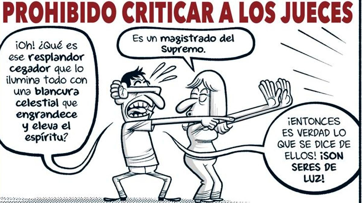 Prohibido criticar a los jueces
