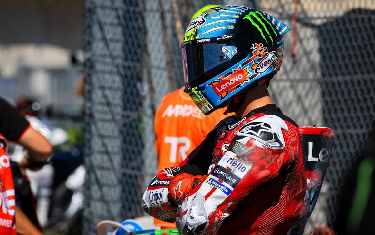 Bagnaia: "Continuo a cadere perché ci sto provando fino alla fine"