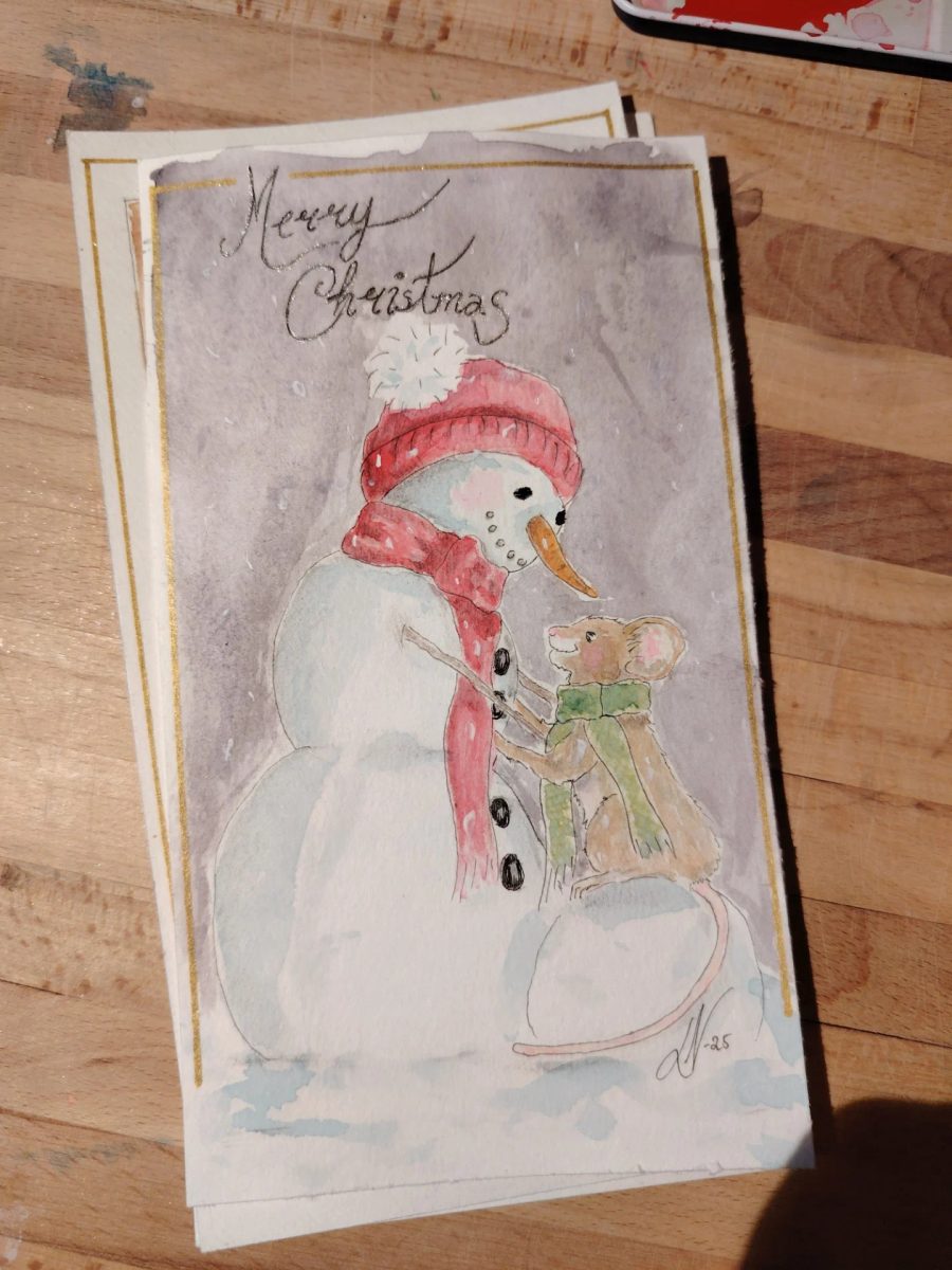 Christmas card i made last year☃️🎄