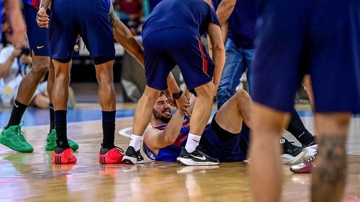 La lesión de Darío Brizuela, la nota negativa del título blaugrana