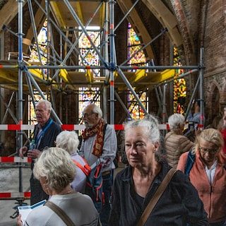 Door brand verwoeste Vondelkerk opende de deuren tijdens Open Monumentendag: ‘Een wonder dat de kerk er zo goed is uitg…