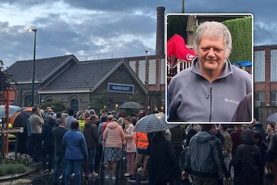 Honderden mensen betuigen steun aan Mario (60) op perron in Waarschoot waar hij zwaar werd mishandeld: “Dit tolereren w…