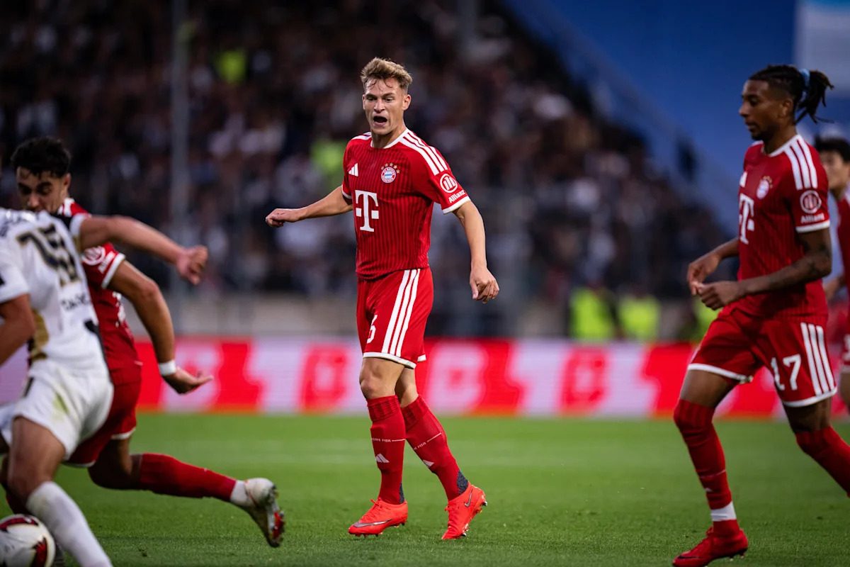 Joshua Kimmich makes his 500th appearance for Bayern Munich in 2-1 win over SV Elversberg