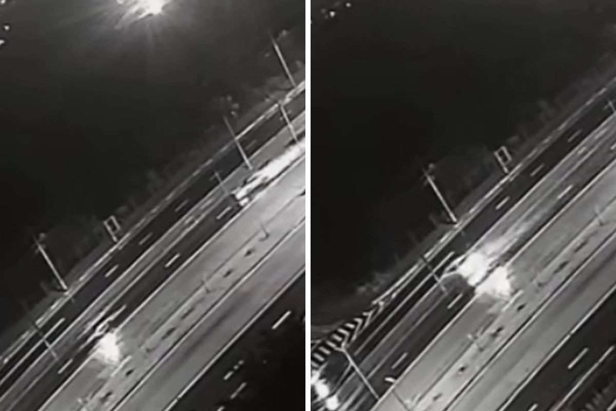 Câmera registra batida de carro contra poste que terminou em morte em Campinas