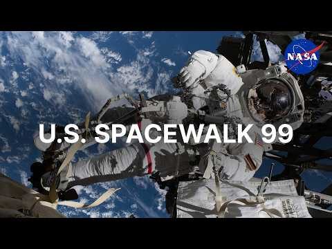 watching astronauts floating above the curved earth in this us spacewalk 99 footage is surreal