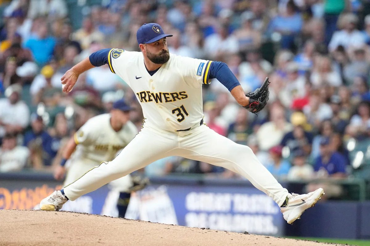 A save in a 20-0 game? Brewers' Garrett Stallings registers MLB first
