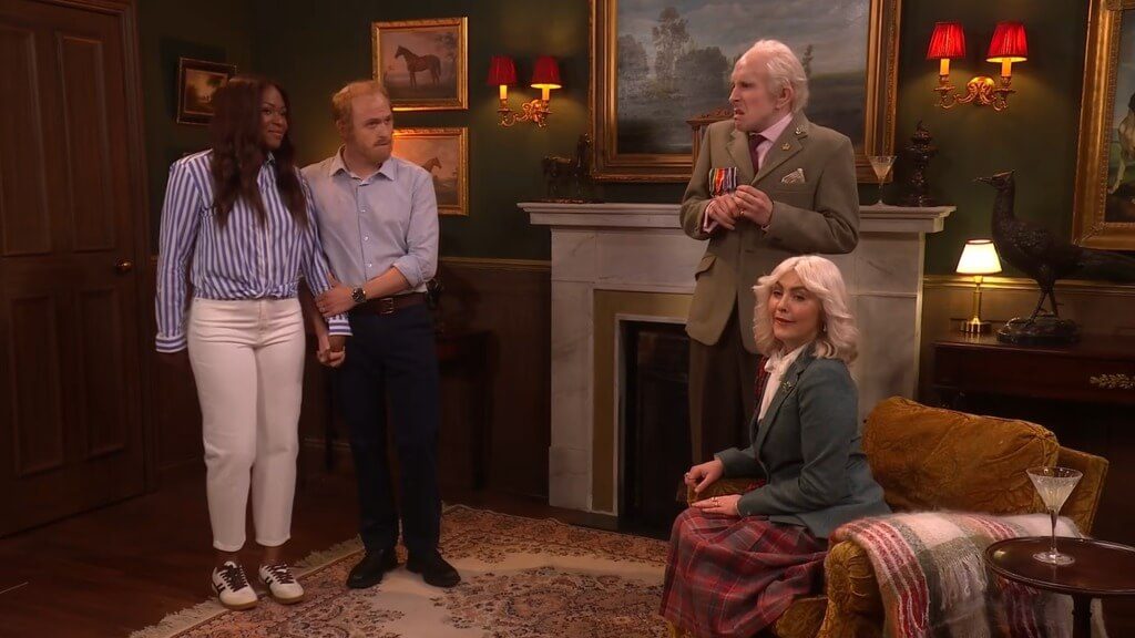 In its return, SNL UK reluctantly welcomes back Harry and Meghan