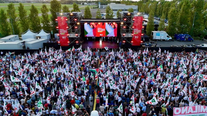 Elly Schlein chiude la festa dell’Unità: “Alleanza c’è e governa bene. Il Pd perno della coalizione”