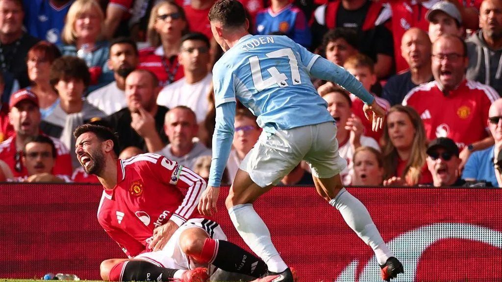 Premier League: Haaland opener ruled out for offside for 10-man Man City at Man Utd