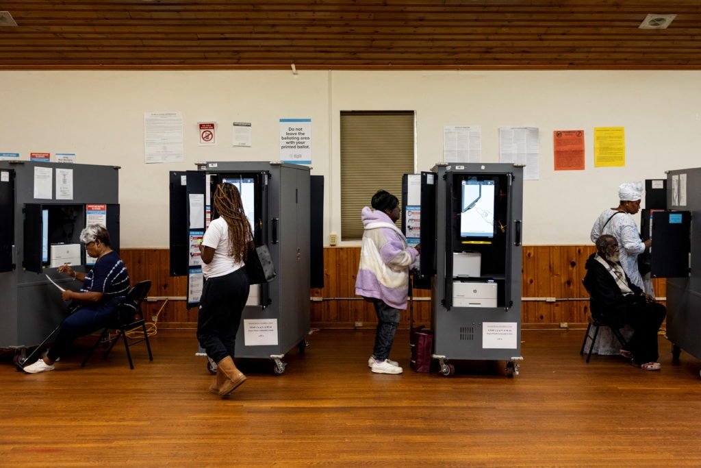 The secret ballot has been an article of faith in U.S. elections. That's being tested in Georgia